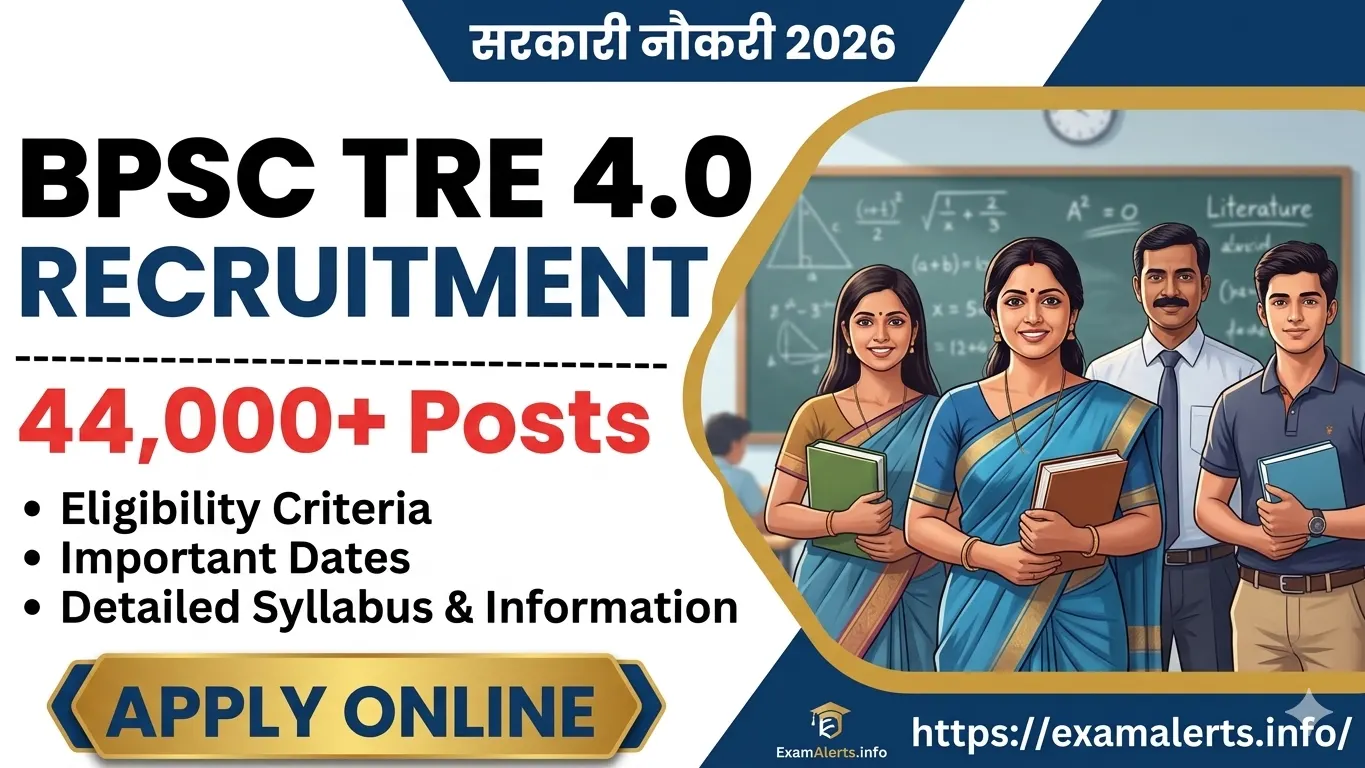 BPSC TRE 4.0 Teacher Recruitment 2026 recruitment 2026