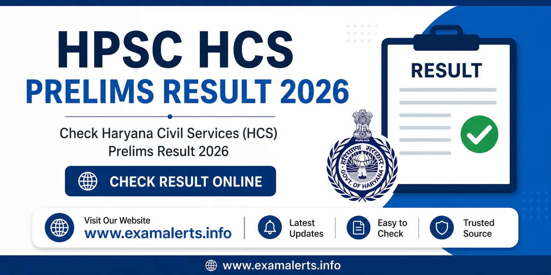 Haryana Civil Services (HCS) Preliminary Examination 2026